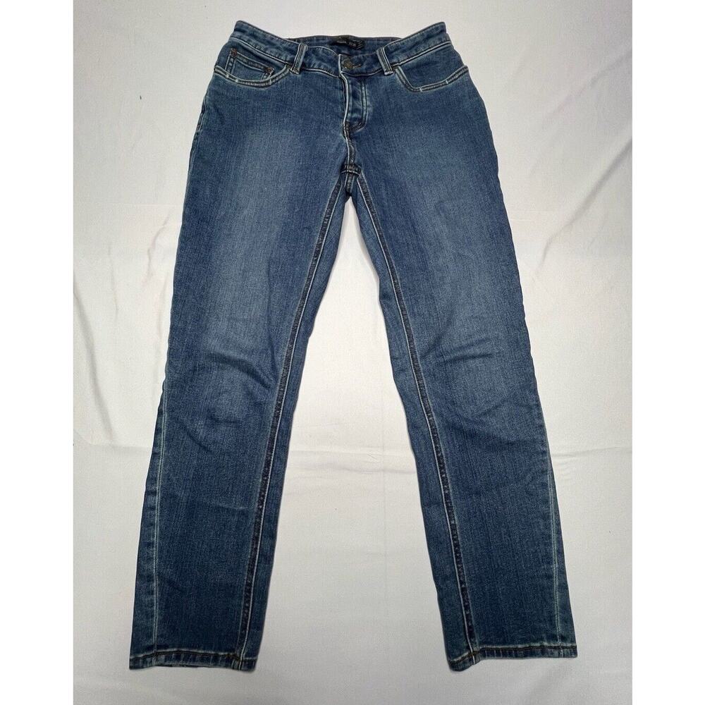 PRANA Women's Tapered Leg Blue Denim Jeans - Size 2 (26x26.5)*